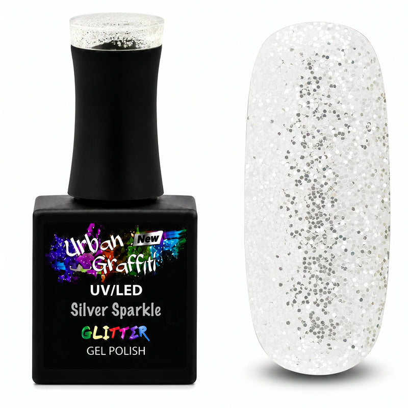 Silver Sparkle - UGGP-A0293 Urban Graffiti gel lak 15ml