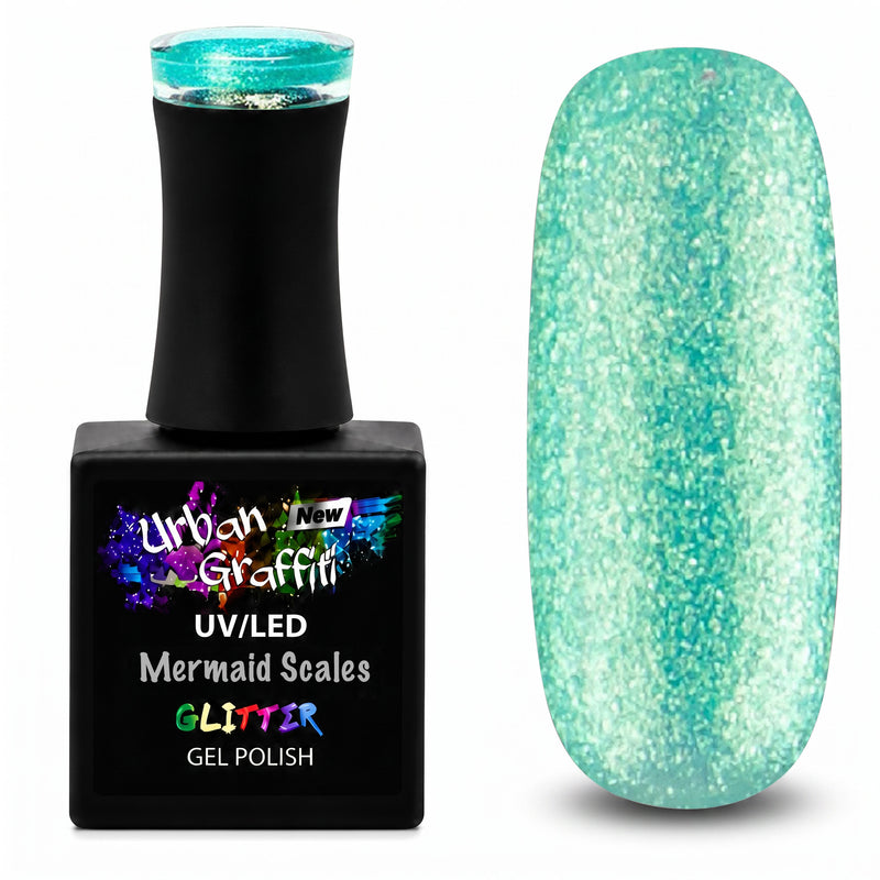 Mermaid Scales - UGGP-A0920 Urban Graffiti - oceansko zelen gel lak 15 ml