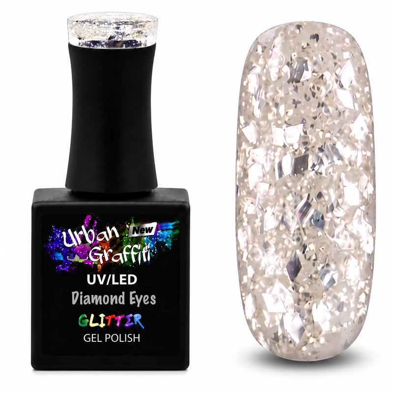 Diamond Eyes - UGGP-A0923 Urban Graffiti srebrni bleščeči gel lak 15ml